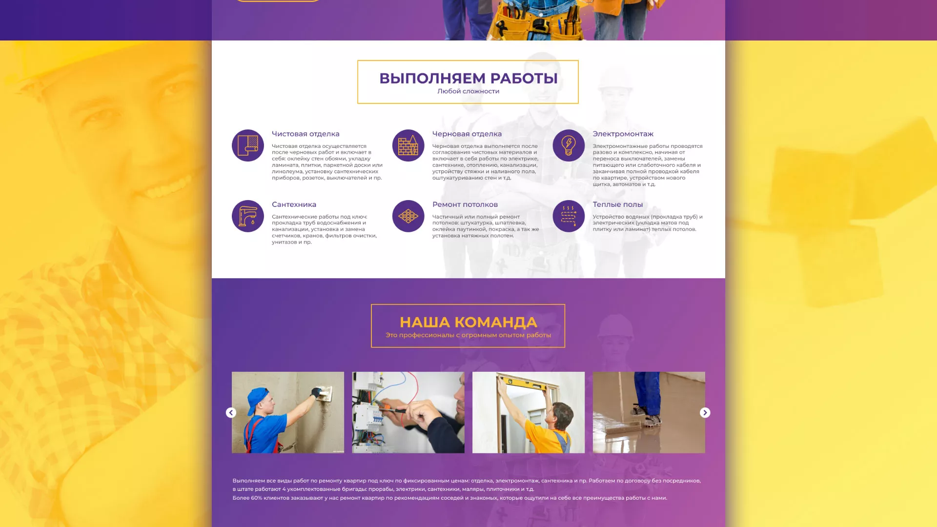 Разработка сайта строительной компании «Милана-Строй» в Можайске